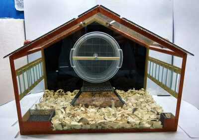 Террариум для грызунов модель № 2 (в форме дома). Ulgurji va chakana