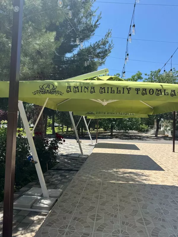 Зонт колокольчикс логотипом - Саябон кафе ва ресторанлар учун - от 13 000 000 сум