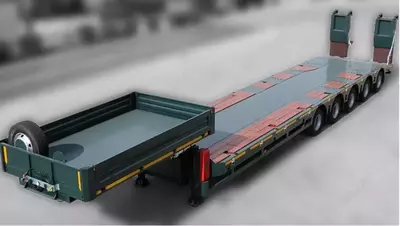 Полуприцеп тяжеловоз UzAutoTrailer 70 т