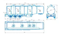 по запросу Полуприцеп бензовоз Krantas 40 куб.м 4 отсека