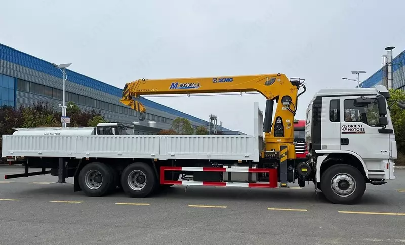 Бортовая с кран-манипулятором Shacman L3000 6x4 - 12 т Только в розницу