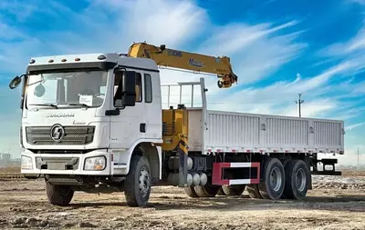 Бортовая с кран-манипулятором Shacman L3000 6x4 - 14 т