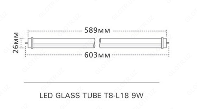 {0} so'mdan Tyuning yoritgichi Shisha T8-L18 9W Shisha yoritgichi
