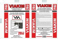 Клей плиточный (усиленный) VIAKIM по 20 кг в мешках