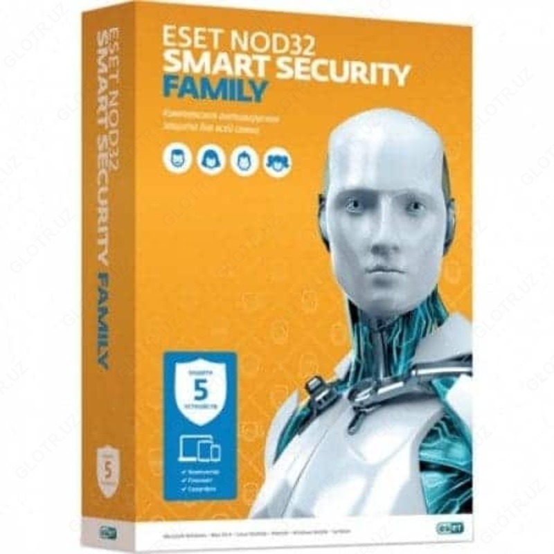 ESET NOD32 Internet Security 1 год на 5 устройств