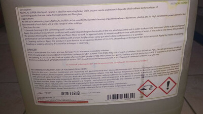 60 000 so'm / litr Superak hovuz kislotasi