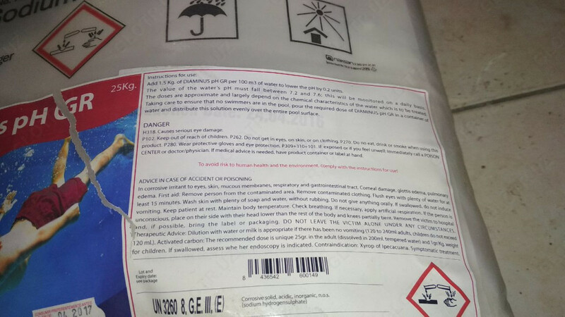 Suv uchun PH MINUS kukuni Chakana savdo