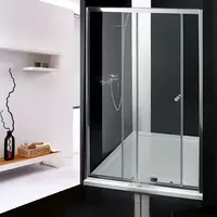 Стеклянные раздвижные перегородки для душа. Душевая кабина