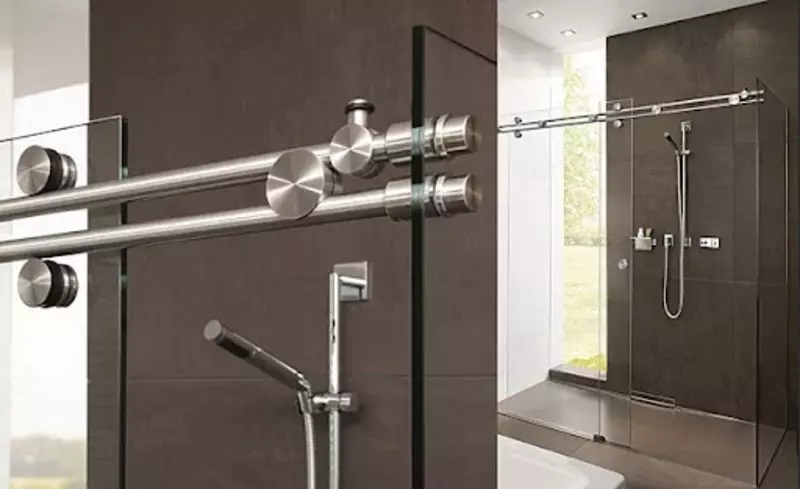 от 1 150 000 сум Стеклянные раздвижные перегородки для душа. Душевая кабина