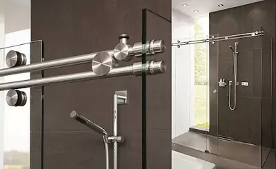 от 1 150 000 сум / кв.м Стеклянные раздвижные перегородки для душа. Душевая кабина