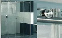 Стеклянные раздвижные перегородки для душа. Душевая кабина Только в розницу