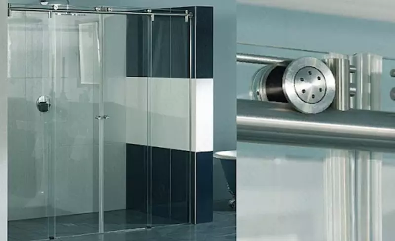 Стеклянные раздвижные перегородки для душа. Душевая кабина Только в розницу
