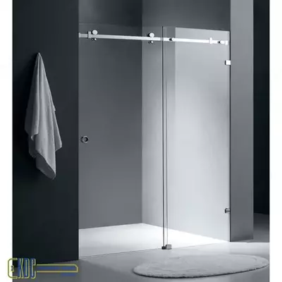 Стеклянные раздвижные перегородки для душа. Душевая кабина