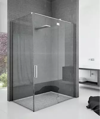 Стеклянные раздвижные перегородки для душа. Душевая кабина