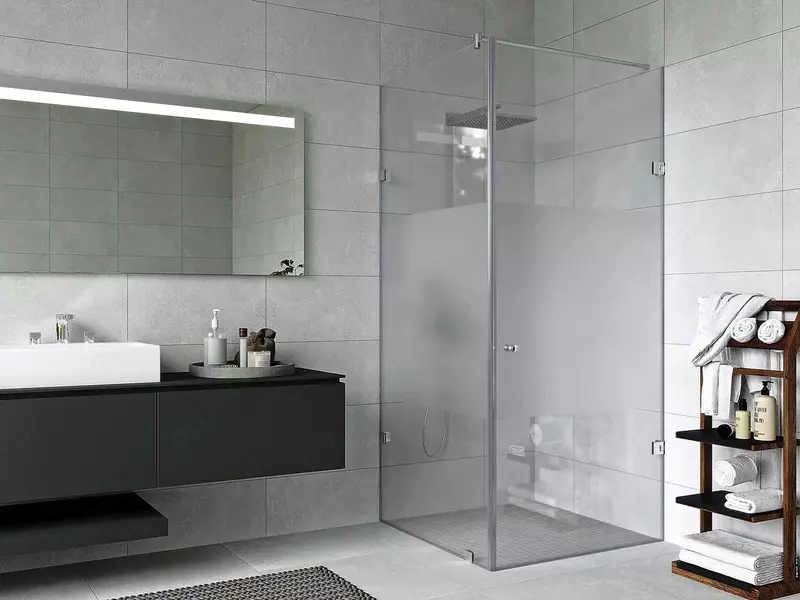 Душевая кабина и Стеклянная перегородка для душа - по запросу