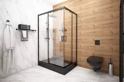 Раздвижные двери перегородки для душа Душевая кабина