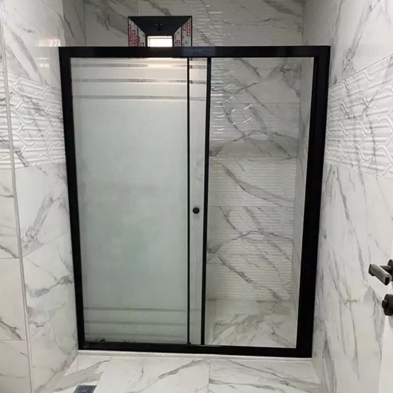 по запросу Стеклянные перегородки для душа раздвижные двери