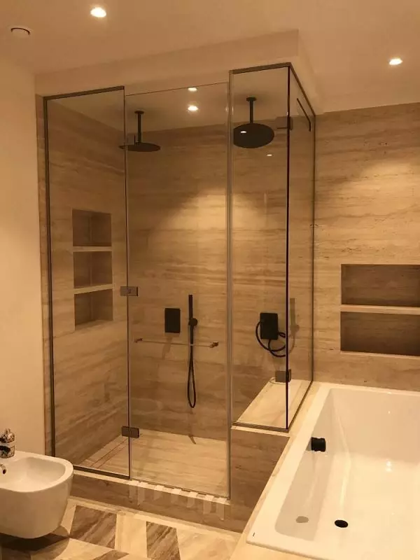 от 1 350 000 сум Душевые кабины и перегородки из каленого стекла