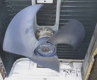 Замена или ремонт крыльчатки вентилятора внешнего блока (лопасти) от 9000 Btu -24000 Btu