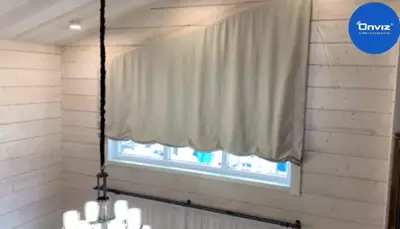 Цена по запросу Римский электрокарниз Onviz наклонный (модель №6)