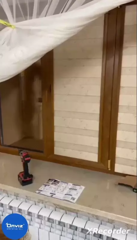   Рулонный электрокарниз Onviz для штор UNI-2 Зебра (модель №4)