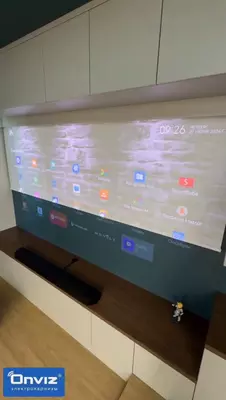 Рулонный электрокарниз Onviz для домашнего кинотеатра (модель №11) - Цена по запросу