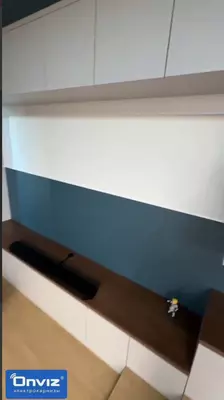 Цена по запросу Рулонный электрокарниз Onviz для домашнего кинотеатра (модель №11)