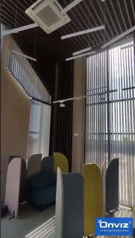Vertikal jalyuzlar uchun Onviz elektr parda tayogi (model №3)