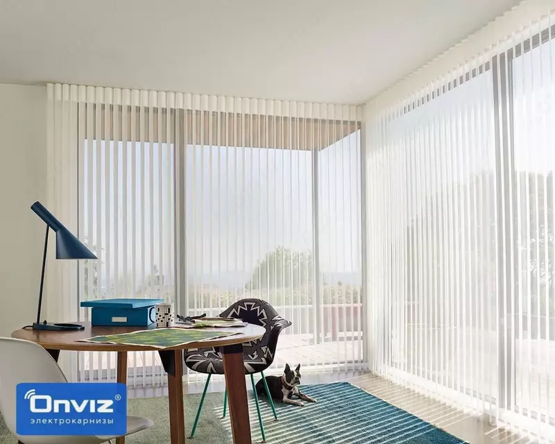 Vertikal jalyuzlar uchun Onviz elektr parda tayog'i (model №4) - по запросу