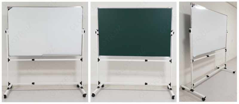 Доска маркерная на стойке 100х150