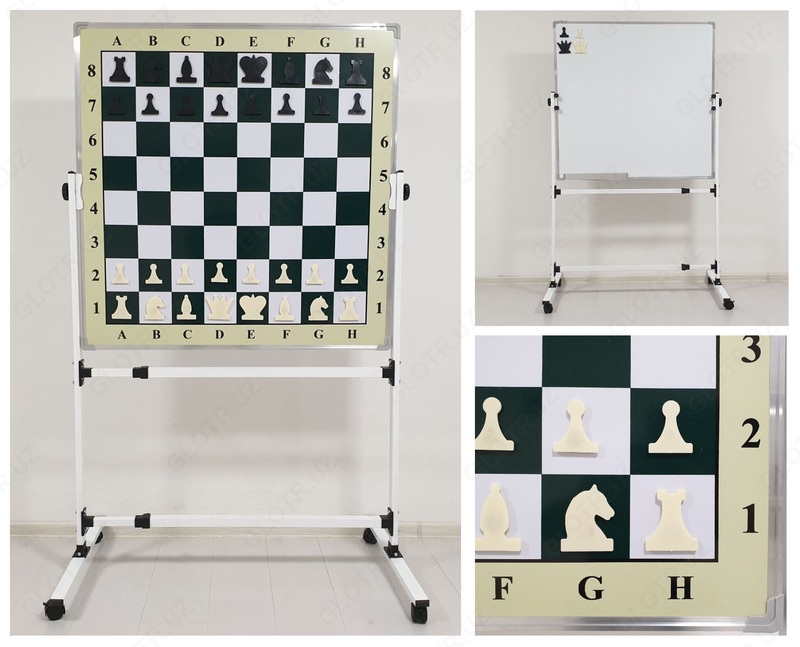  Доска шахматная на стойке 100х100. - 