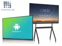 Monitor uchun joy bilan surilgan marker taxtasi. (120x550 sm)