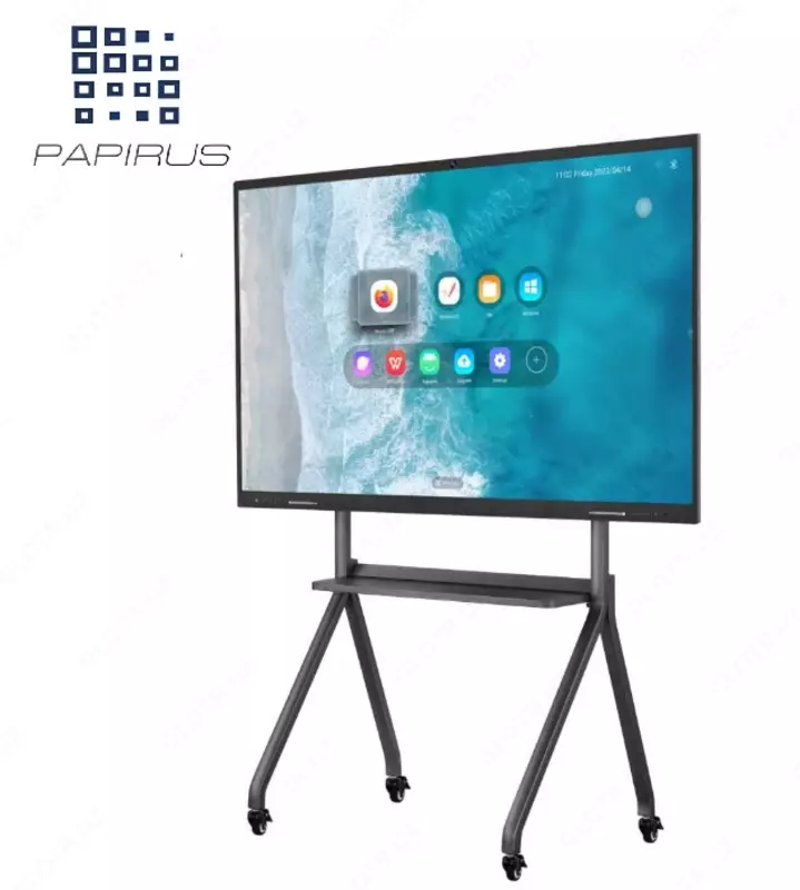 Monitor uchun joy bilan surilgan marker taxtasi. (120x550 sm)