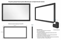 Interaktiv panel uchun yuz bezel hoshiyasi