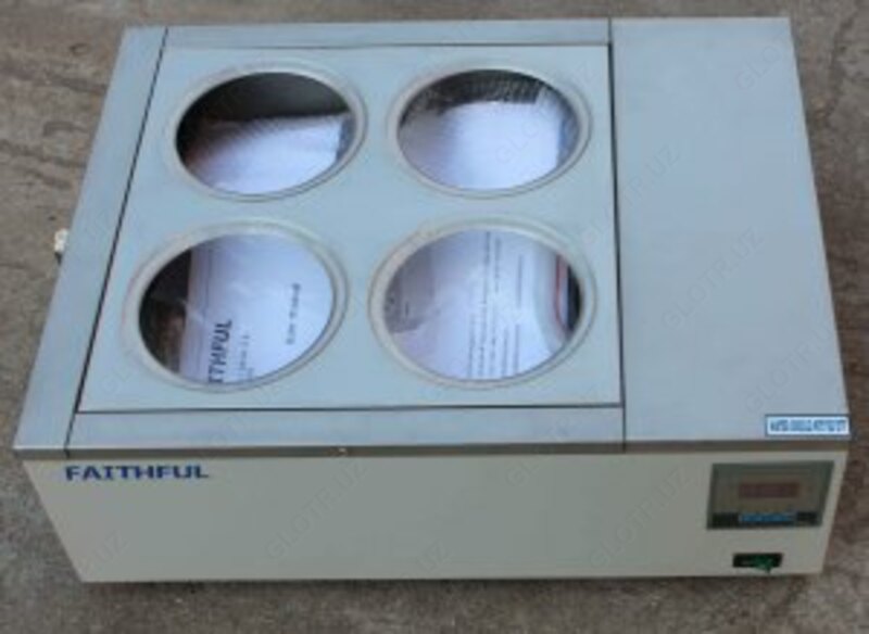 Водяная баня DK-98-IIA 2 ряда/4 ячейки в комплекте с пластинами для пробирок 17мм и 22мм (4шт.) 