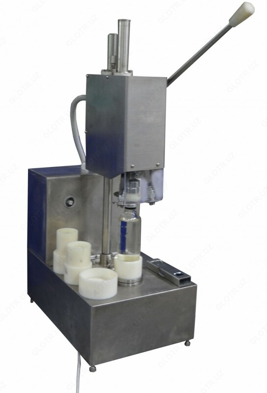 Закаточный аппарат (Комплект "ФАРМ")  (в комплектации Полуавтоматический дозатор модель МДР, полуавтомат укупорочный модель МЗ-400АМ))