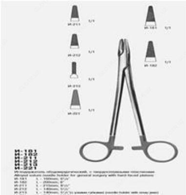 Иглодержатели общехирургические с твердосплавными пластинами
