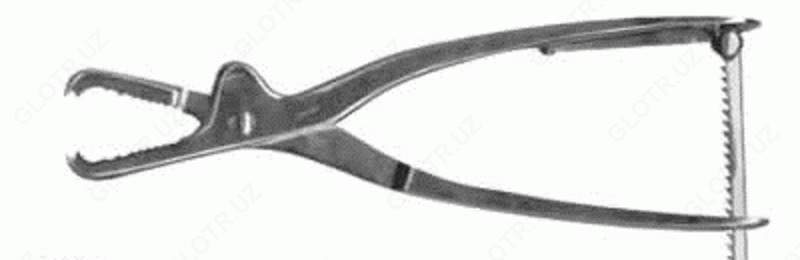 Держатель медицинский для захвата и удержания трубчатых костей, мощный, с винтом 154/44