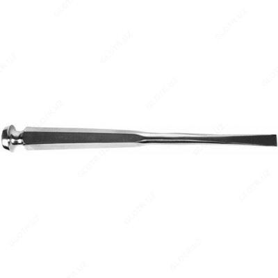 Долото с шестигранной pучкой плоское с двухсторонней заточкой (длина 230 мм, ширина раб.части 15 мм)  148/46