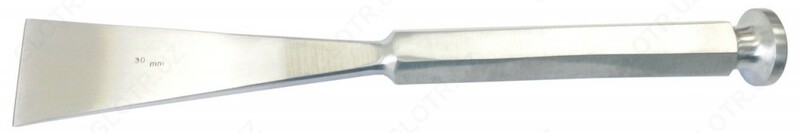 Долото с шестигранной pучкой плоское с односторонней заточкой ( длина 230 мм, ширина раб.части 25 мм) 148/47