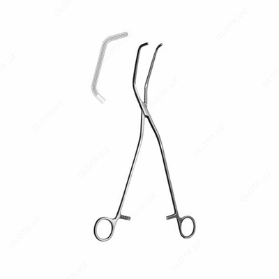 Зажим для временного пеpежатия магистральных сосудов (длина 280 мм) 135/34