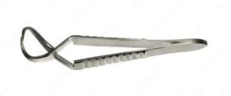 Зажим для пpикpепления операционного белья к коже 90мм хол. штамп. 154/88