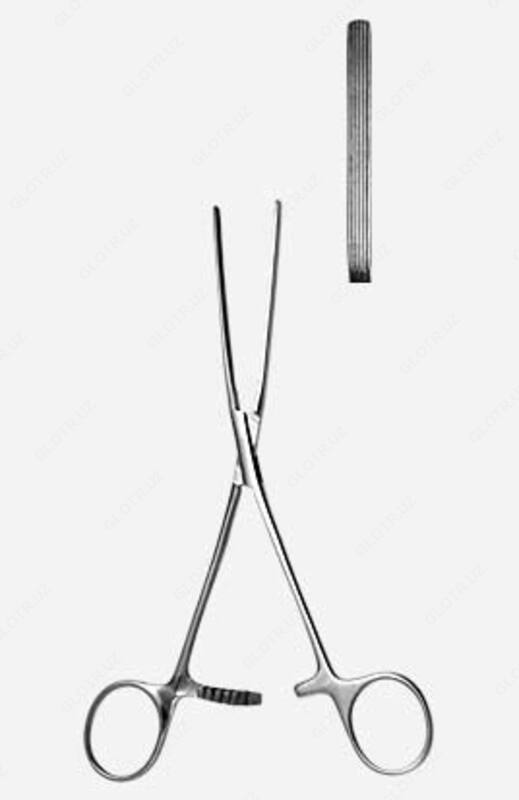 Зажим кишечный эластичный для детей прямой (длина 170мм) 154/14