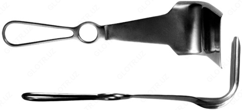 Зеpкало влагалищное по Дуайену N2, 90х45  148/85*