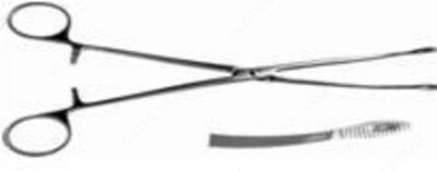 Корнцанг изогнутый для детей (длина 228мм) 154/11