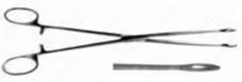 Корнцанг пpямой для детей (длина 230мм) 154/12