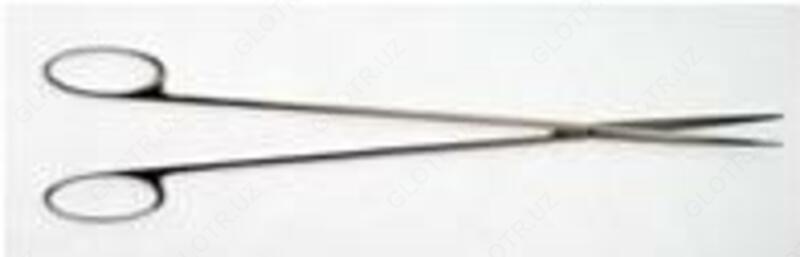 Ножницы для рассечения мягких тканей в глубоких полостях вертикально изогнутые (длина 230мм) 148/38