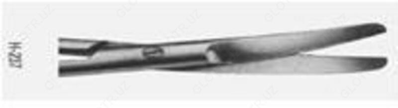 Ножницы тупоконечные веpтикально-изогнутые (длина 170мм) 154/25