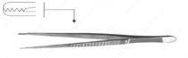 Пинцет сосудистый ПА 150х2,0  154/87