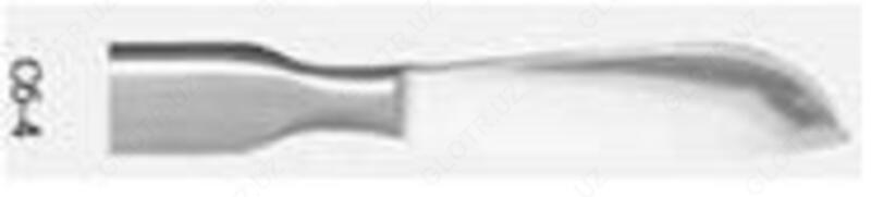 Скальпель брюшистый средний Сб 150х40  154/105